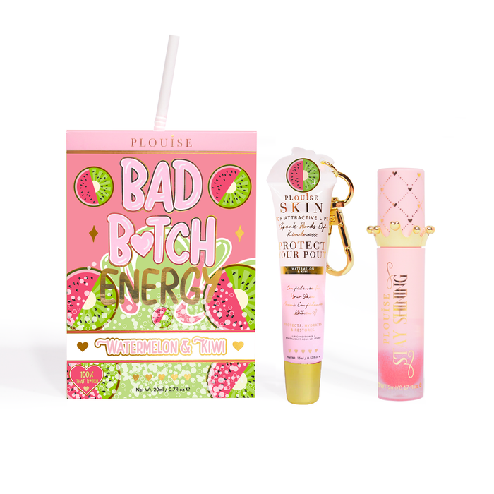Bad Bitch Energy Balsam de buze și ulei de buze Duo