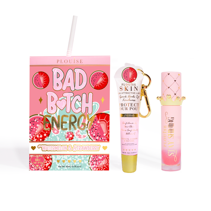 Bad Bitch Energy Balsam de buze și ulei de buze Duo