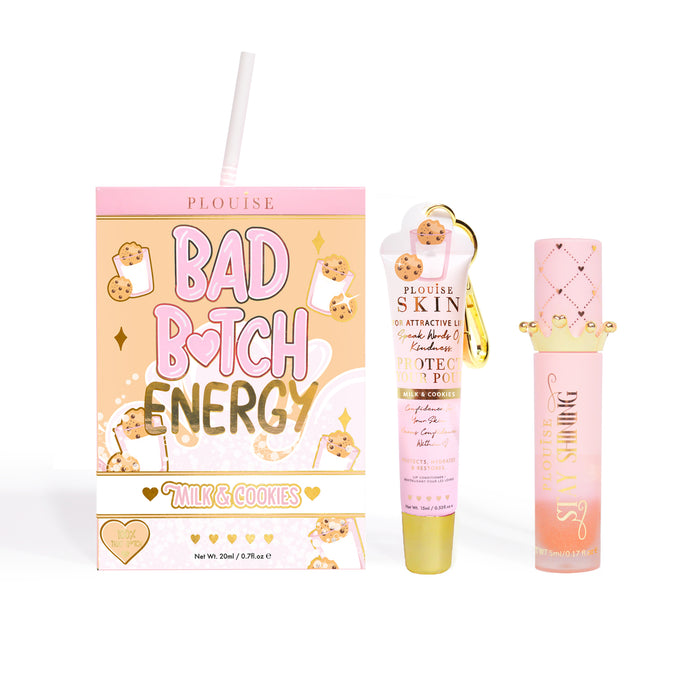 Bad Bitch Energy Balsam de buze și ulei de buze Duo