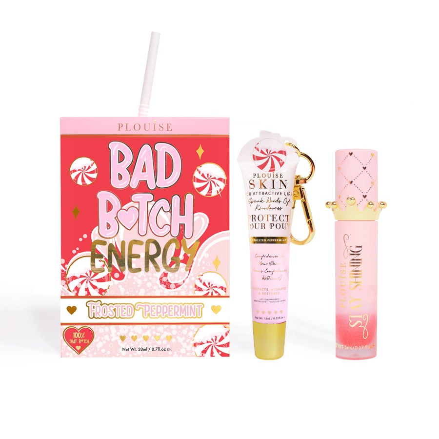 Bad Bitch Energy Balsam de buze și ulei de buze Duo