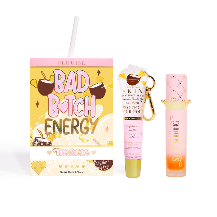 Bad Bitch Energy Balsam de buze și ulei de buze Duo