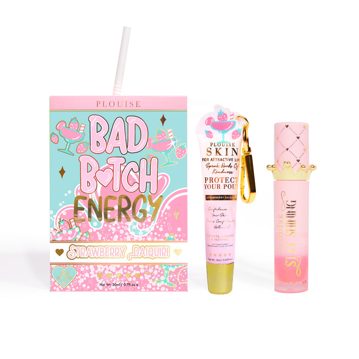 Bad Bitch Energy Balsam de buze și ulei de buze Duo