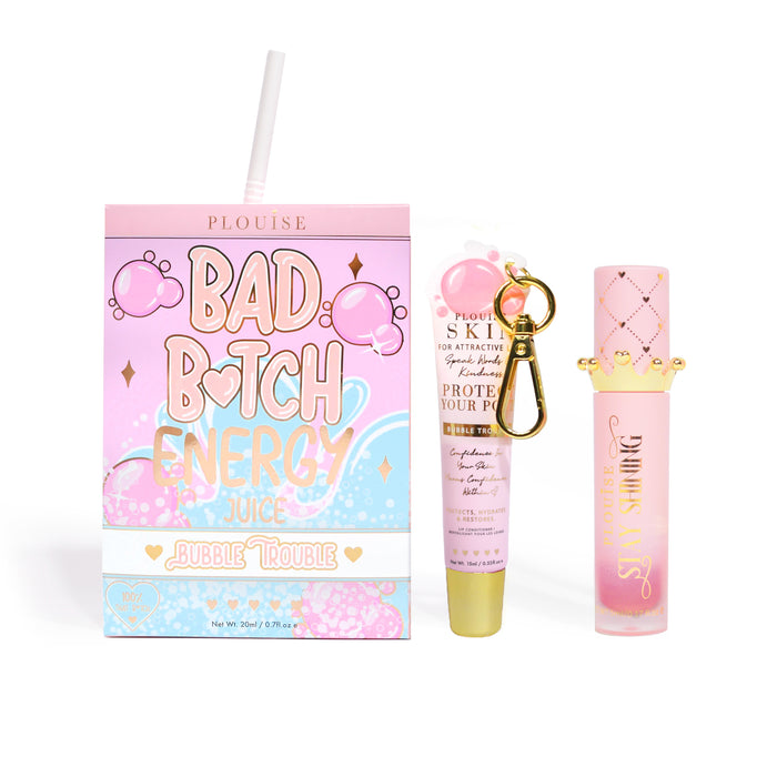 Bad Bitch Energy Balsam de buze și ulei de buze Duo
