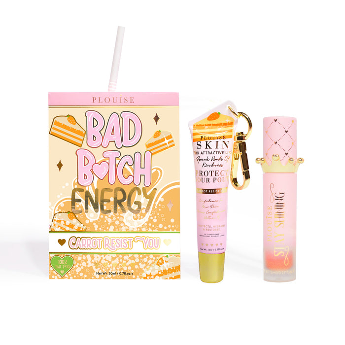 Bad Bitch Energy Balsam de buze și ulei de buze Duo