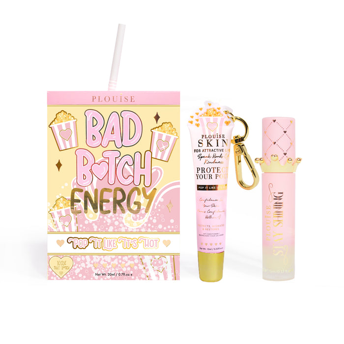 Bad Bitch Energy Balsam de buze și ulei de buze Duo