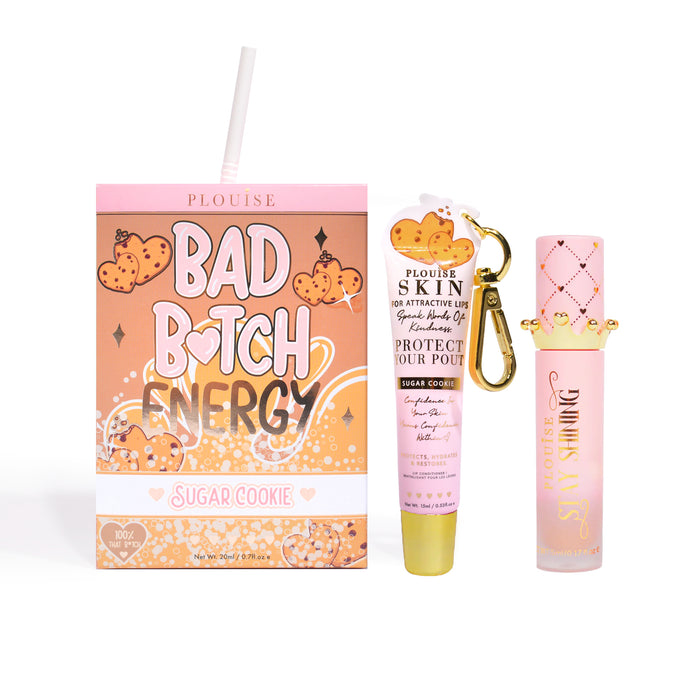 Bad Bitch Energy Balsam de buze și ulei de buze Duo