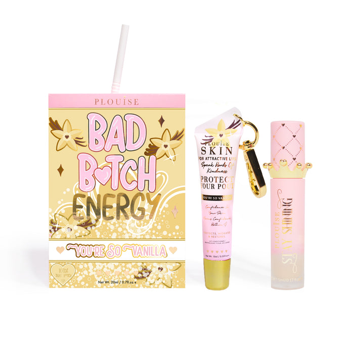 Bad Bitch Energy Balsam de buze și ulei de buze Duo