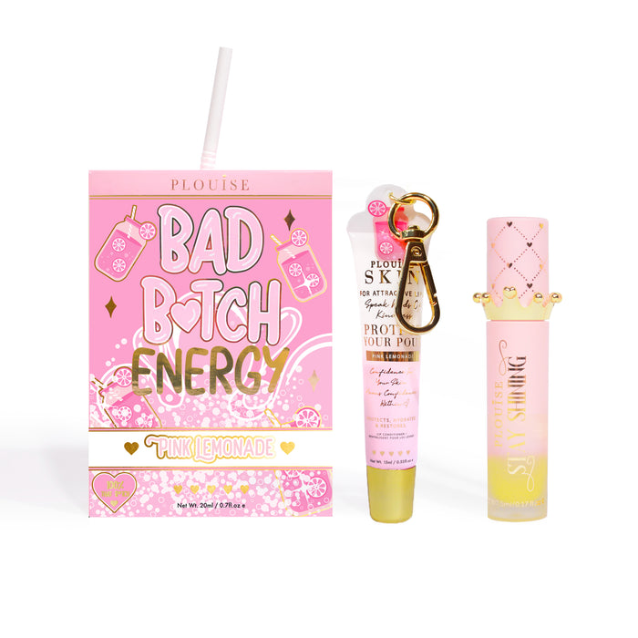 Bad Bitch Energy Balsam de buze și ulei de buze Duo