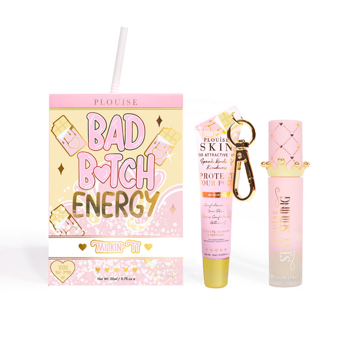 Bad Bitch Energy Balsam de buze și ulei de buze Duo