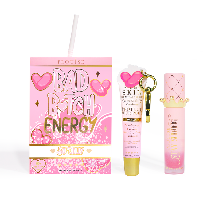 Bad Bitch Energy Balsam de buze și ulei de buze Duo