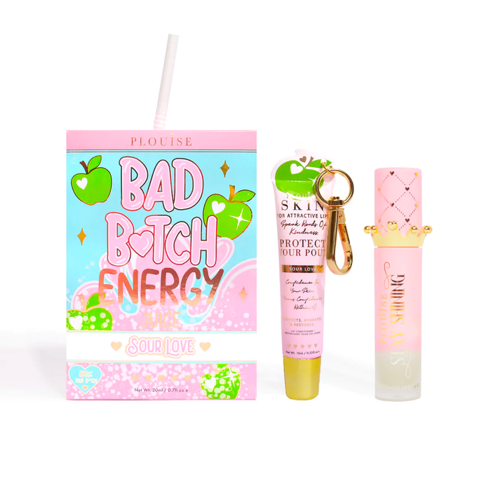 Bad Bitch Energy Balsam de buze și ulei de buze Duo